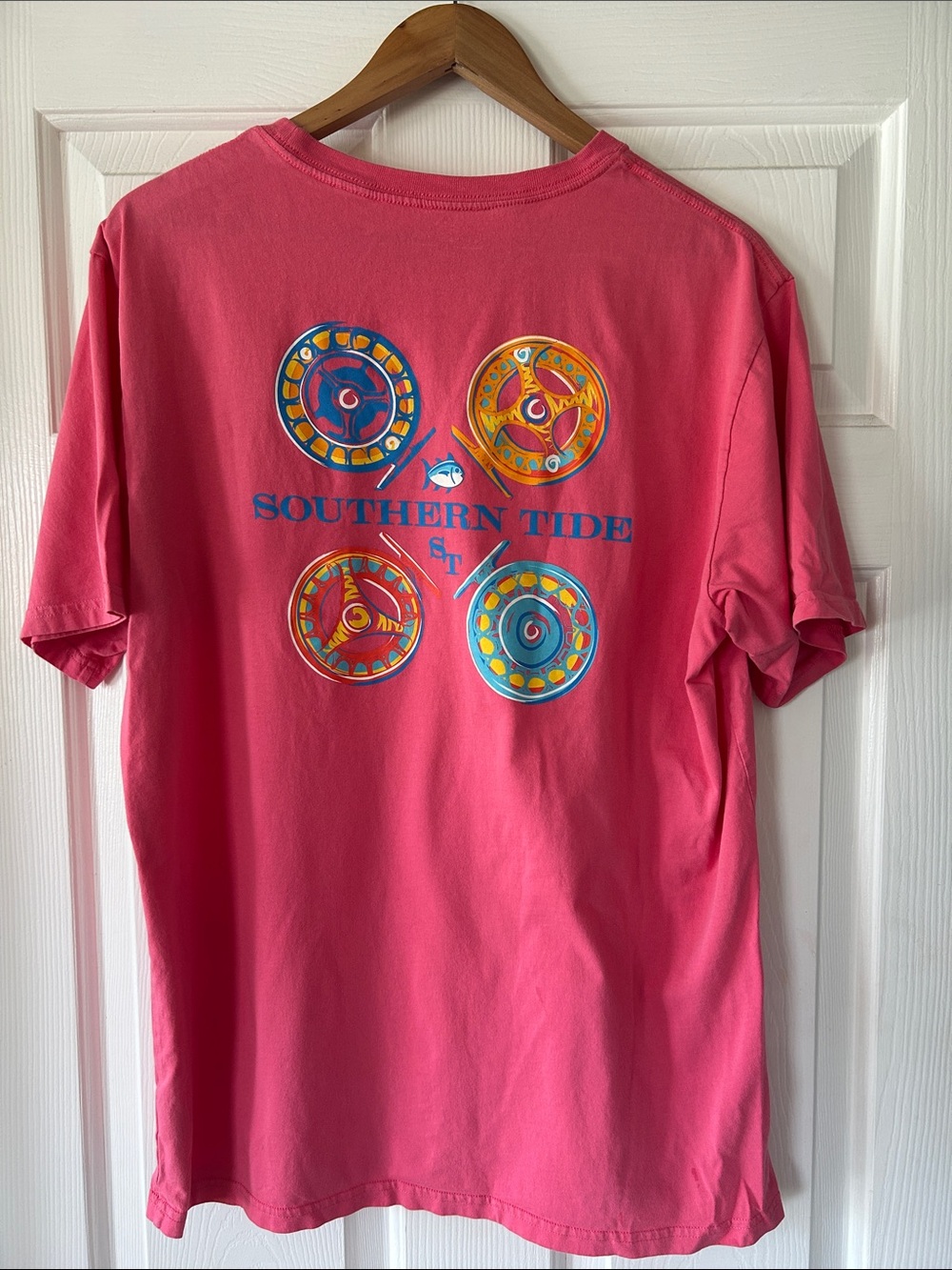 Southern Tide Coral Pink Short-Sleeve Graphic Tee